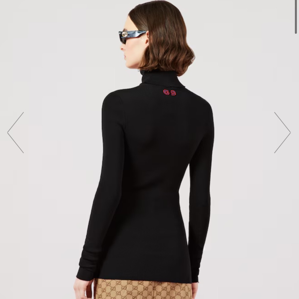 Gucci Fine Rib Knit Wool Turtleneck - Picture 3 of 10